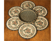 Capitol Importing 56 025A Pinecone Set of 7 Trivets in a Basket