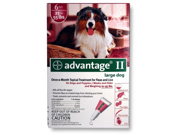 BAYER 004BAY 04461766 Advantage II for Large Dogs 21 55 lbs Red 6 Months