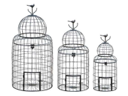Benzara 55123 Victorian Style Bird Cage With `Perching Bird