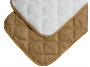 Midwest Container Beds Deluxe Quilted Reversible Mat Tan white 42 X 27 40442 VST
