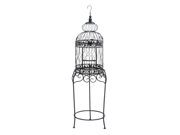 Benzara 55122 Victorian Style Bird Cage With Wrought Iron