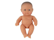 Miniland Educational Corp 31141 Newborn baby doll Caucasian boy 8.25 in. Polybag