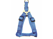 Hamilton Pet Company Adjustable Easy On Harness Blue .38 X 10 16 SHA XSBL