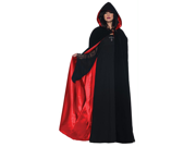 Costumes For All Occasions UR29243 Cape Dlx Blk Red 63 In