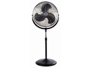 Optimus 18 in. Stand Fan Industrial Chrome Grill Black F4184