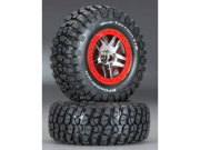 Traxxas Chrome Wheels Ultra Soft S1 Mud Terrain Tires Assembled Slash 4X4 TRA5877R