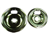 Range Kleen 10910A2X 6 Inch And 8 Inch Chrome Universal Pan Two Pack 109 A And 110 A