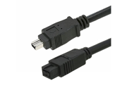 CMPLE 708 N 9 PIN 4PIN BILINGUAL FireWire 800 FireWire 400 Cable 15FT Black