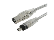 CMPLE 645 N IEEE 1394 FireWire iLink DV Cable 6P 4P M M 6ft CLEAR