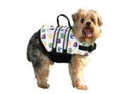 Paws Aboard PAWN1100 Designer Doggy Life Jacket In Nautical Print Size XX Small