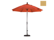 California Umbrella GSCUF908117 5484 9 ft. Fiberglass Market Umbrella Collar Tilt Bronze Sunbrella Brass