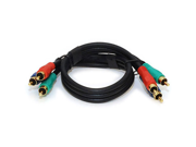 CMPLE 317 N Component Video Cable 3 RCA Gold HDTV RGB YPbPr 3 FT