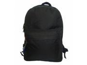 Bulk Buys 18 in. Classic Backpack 18 in. x13 in. x6 in. Black. Case of 36