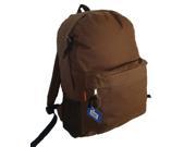 Bulk Buys Classic Backpack 18 in. x13 in. x6 in. Brown. Case of 30