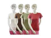Bulk Buys Womens 100 percent Cotton T Shirt Case of 12
