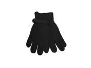 Bulk Buys Mens Black Fleece Gloves Case of 144