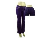 Bulk Buys Ladies Trendy Jeans Purple Case of 12