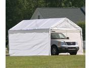 ShelterLogic 23572 10 ft. 20 ft. Canopy 2 in. 8 Leg Frame White Cover Enclosure Kit