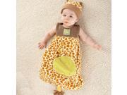 Baby Aspen BA15003GR Born To Be Wild Giraffe Snuggle Sack and Hat