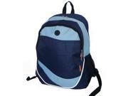 Bulk Buys 18 in. Multi Pocket Backpack Navy Light Blue Case of 30