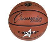 Champion Sports SB1020 Composite Basketball Official Size 30 in. Brown