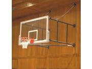 Jaypro Sports SF68GB Side Fold Backstops 6 ft. 8 ft. Extension with Glass Rectangular Board