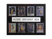 C I Collectables 1215KOBE8C NBA Kobe Bryant Los Angeles Lakers 8 Card Plaque