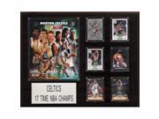 C I Collectables 1620CELT17 NBA Celtics 17 Time NBA Champions Plaque
