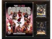 C I Collectables 1215HEATGR NBA 12 X 15 Miami Heat All Time Great Photo Plaque