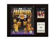 C I Collectables 1215NBA10 NBA Lakers 2009 10 NBA Champions Plaque
