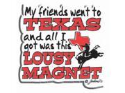 Bulk Buys Texas Magnet 2D Lousy Case of 96