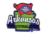 Bulk Buys Arkansas Magnet 2D Map Flag Case of 72