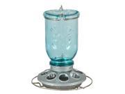 Perky Pet PP784 Antique Wide Blue Glass Seed Feeder