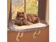 K H 9097 Deluxe Kitty Sill with Bolster Leopard