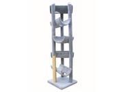 Molly and Friends ALLEYWAY Gray Five Tier Unit Cat Tower
