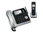 AT T ATTTL86109 Phone Corded Cordless 6.0 2 Line Caller ID with BT BK SR