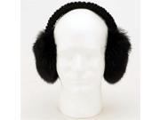 BNF GFEARMUF Arielle Genuine Rabbit Fur Earmuffs - Black BNF GFEARMUF Arielle Genuine Rabbit Fur Earmuffs - Black