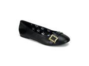 Funtasma PIR13_B_PU 5 Women s Pirate 13 Flat in Black PU Size 5