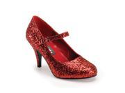 Funtasma Glinda 50G Red Glittre Mary Jane Shoe 3 Inch Size 11