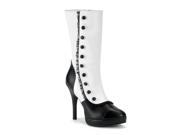 Funtasma SPL130_WB_PU 11 Women Splendor 130 Boots in White Black PU Size 11