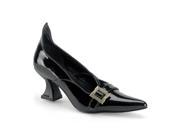 Funtasma Salem 06 Black Pat Witch Shoe 2.5 Inch Size 9