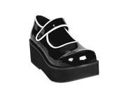 Demonia Sprite 01 Wb 2.25 Inch Platform Black White Pat Mary Jane Shoes Size 12