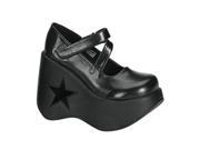 Demonia Dynamite 03 5.25 Inch Star Black Pump Platform Shoe Size 9