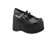 Demonia Kera 08 4.75 Inch Black Pump Double Strap Platform Shoe Size 8