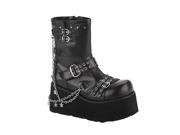 Demonia Clash 430 3.5 Inch Detachable Chains Calf Black Pump Boot Size 12