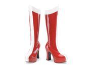 Funtasma Exotica 305 Red White Stretch Pat Wonder Woman Boot 4 Inch Size 14