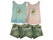 Bulk Buys Baby Girl 2 Piece Top Short Outfit Case of 12