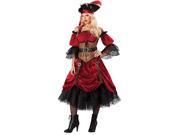 Incharacter Costumes IC1087 S Womens Swash Bucklin Scarlet Costume SMALL