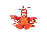 Incharacter Costumes IC6025 L Infant Toddler Lil Lobster Costume LARGE