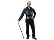 Costumes for all Occasions FF608265LG All That Jazz Silver Adult Ves